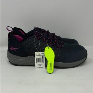 NEW - Reebok Work Women's Astroride Steel Toe Static Dark Navy and Purple